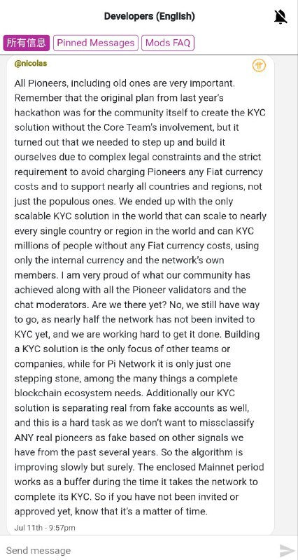 “所有的先驱者，包括老的先驱者，都非常重要