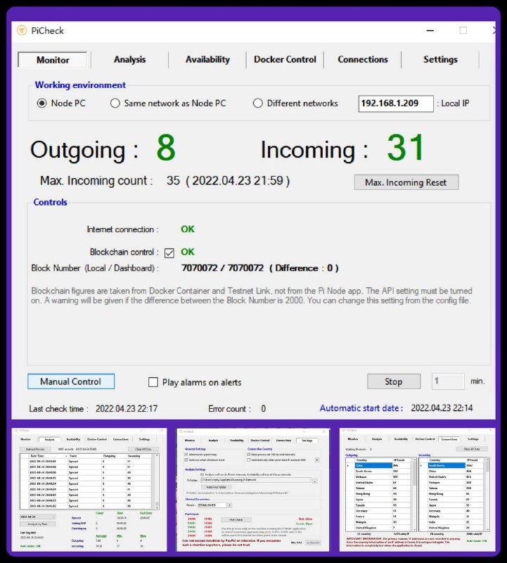分享一個適🈴️Pi Node 所有人使用的一個監察軟件 PiCheck，尤其適合初學者！🥳由Pi忠實支持者開發，完全免費，功能還在改進中，以下附上下載連結🔗